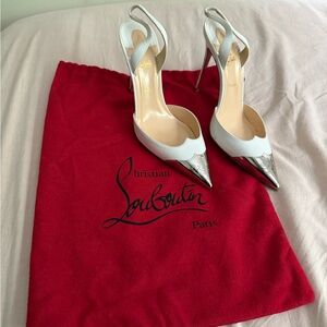 COPY - Christian Louboutin White Slingbacks 38.5